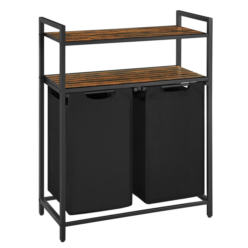 MID.YOU KOŠ NA PRÁDLO, hnědá, černá 1
