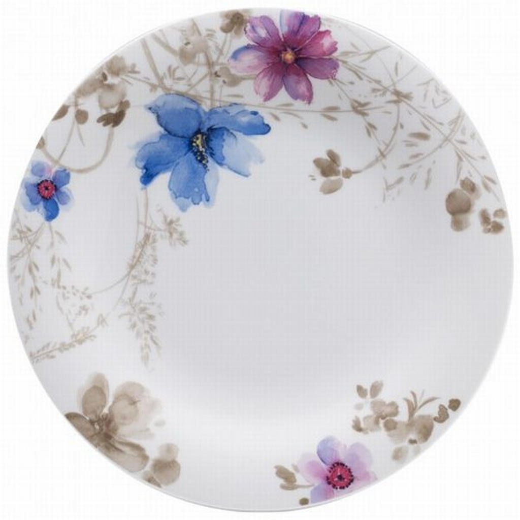 Villeroy & Boch MĚLKÝ TALÍŘ Mariefleur Gris Basic 27 cm