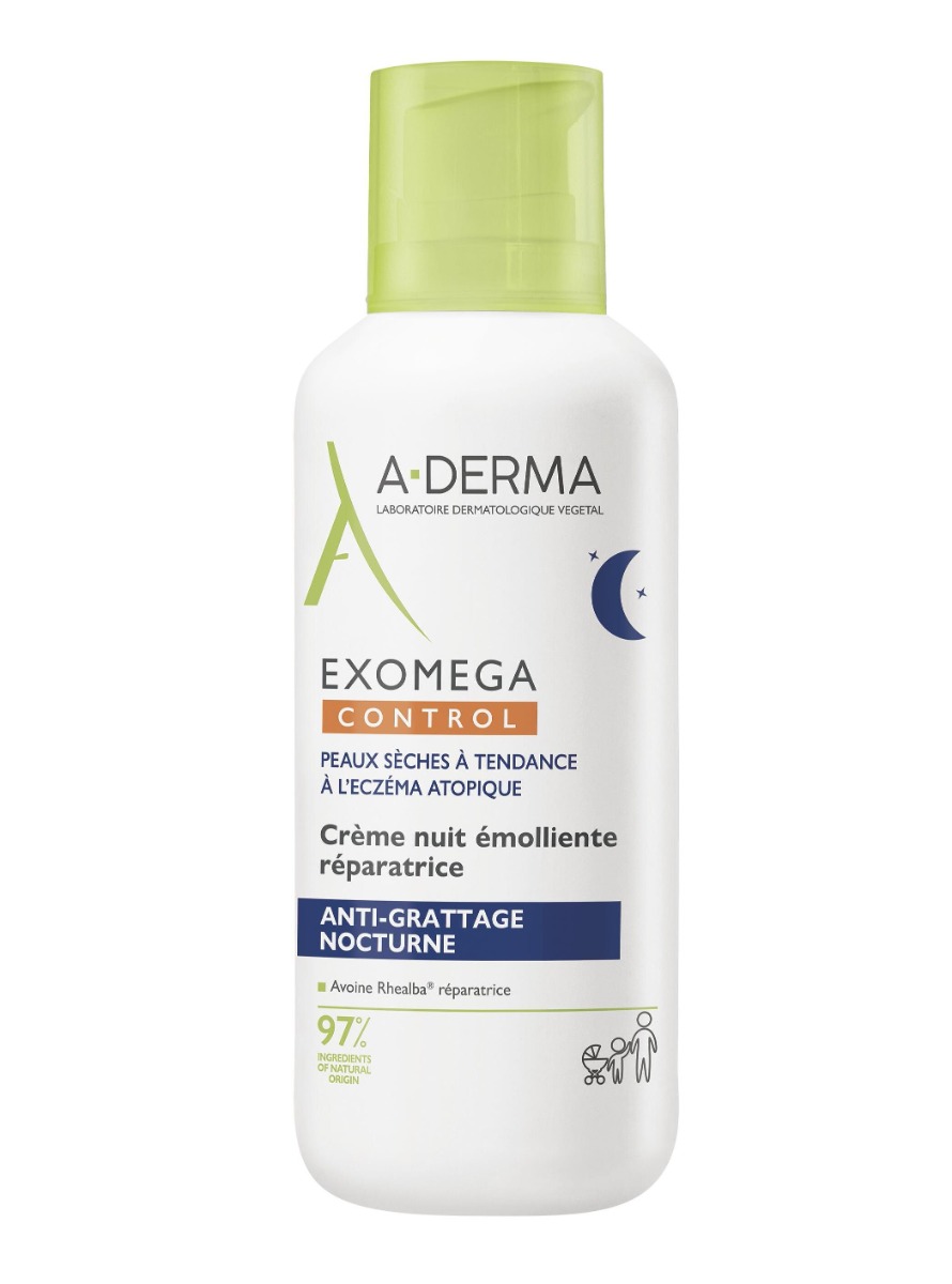 A-Derma Exomega Control Emolienční noční krém 400 ml