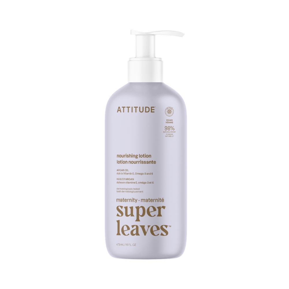 ATTITUDE Super leaves Maternity vyživující tělové mléko pro těhotné s arganem 473 ml