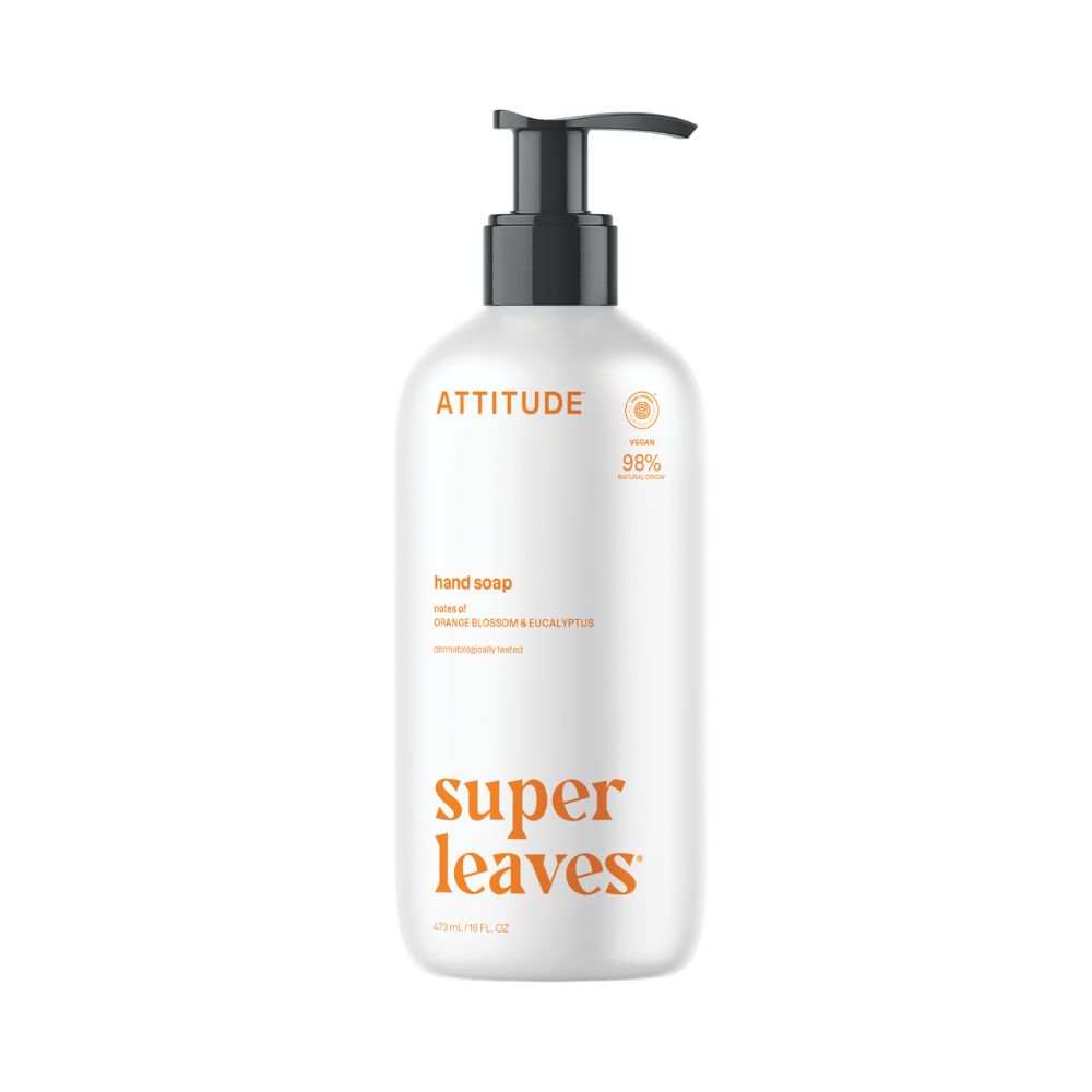 ATTITUDE Super leaves Přírodní mýdlo na ruce pomeranč a eukalyptus 473 ml