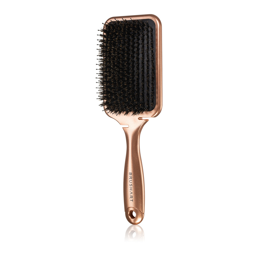 BrushArt Hair Plochý kartáč s kančími štětinami 1 ks bronzová