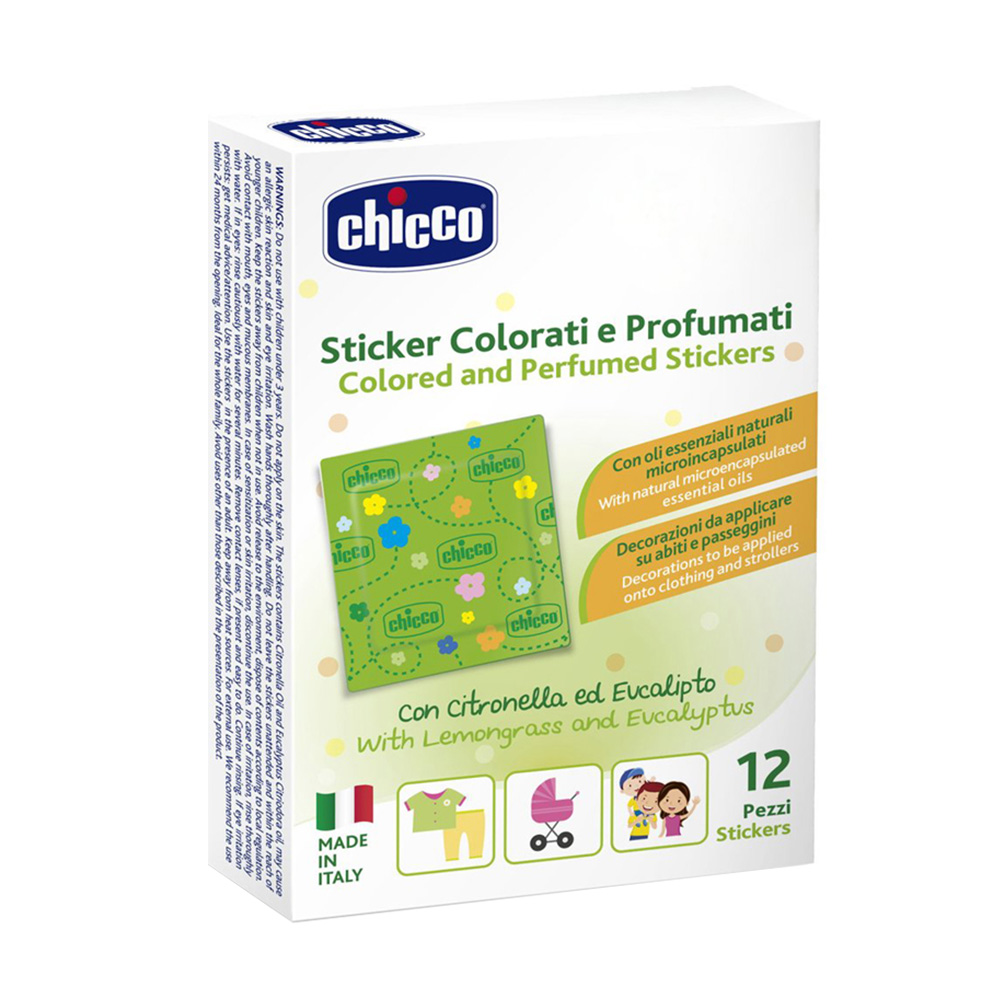 Chicco Nálepky parfémované proti hmyzu 12 ks