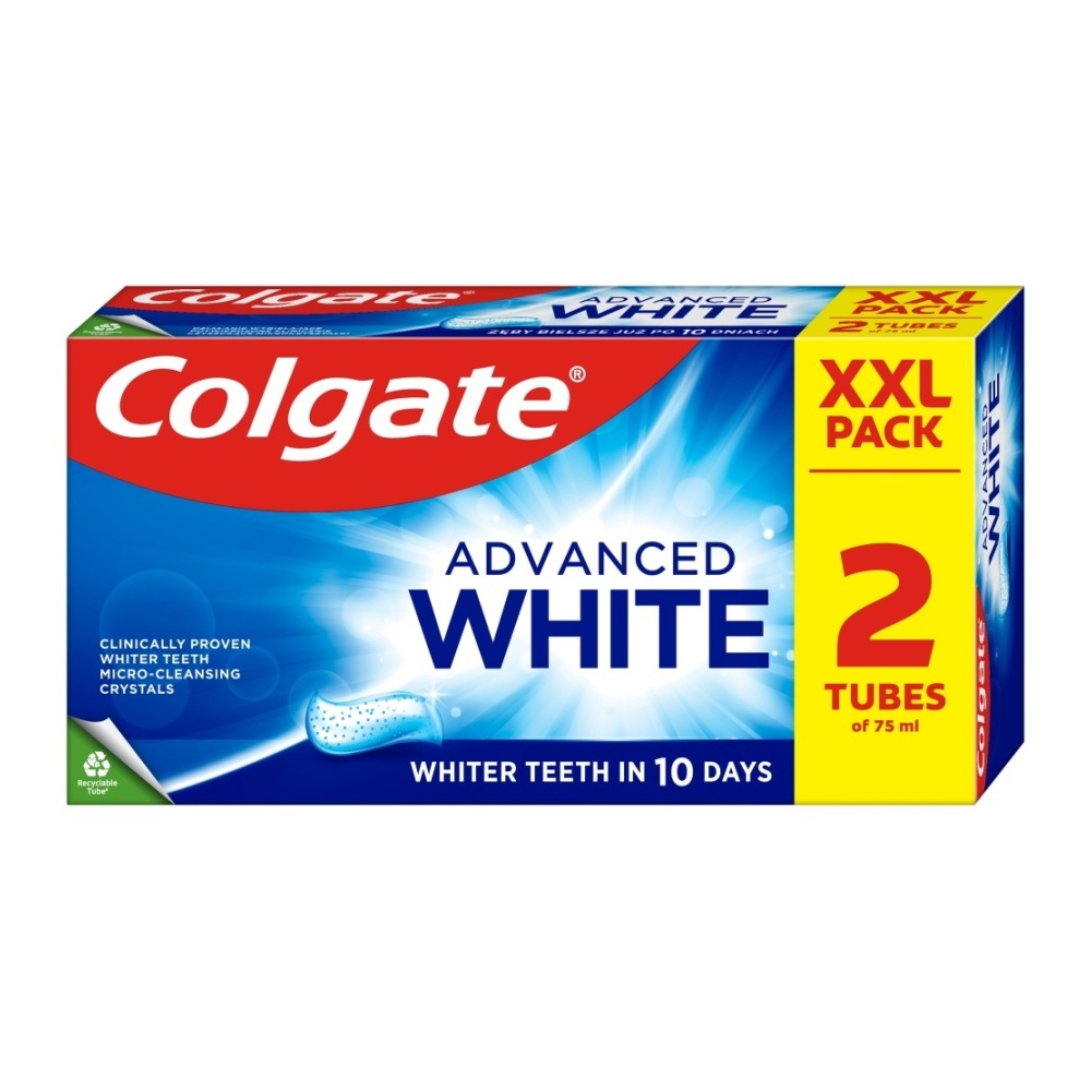 Colgate Advanced White Original zubní pasta 2x75 ml duopack