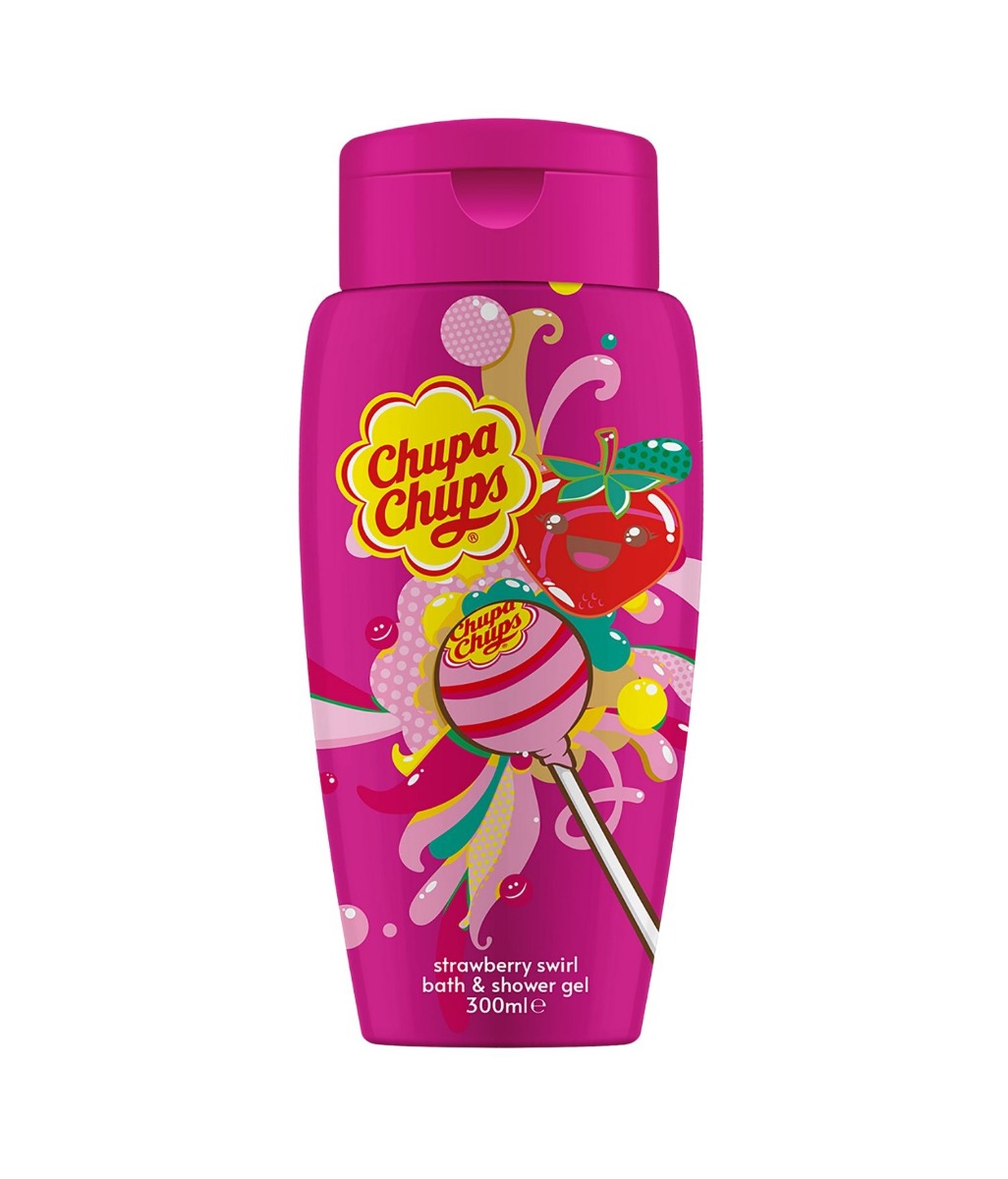 Corsair Chupa Chups Jahoda sprchový gel a pěna do koupele 300 ml