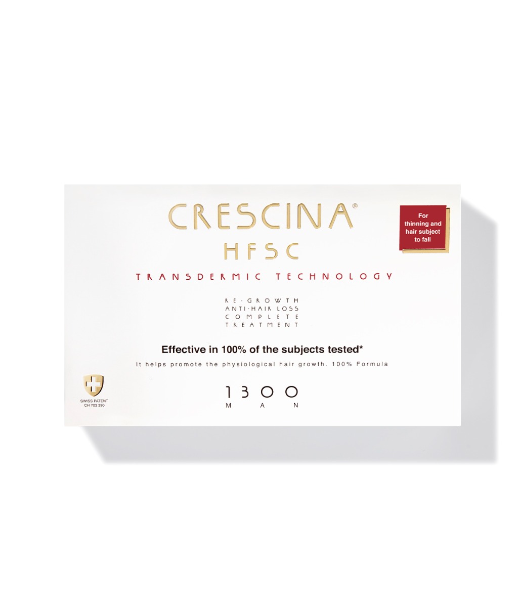 Crescina Transdermic péče na podporu růstu vlasů a proti vypadávání (stupeň 1300) muži 20x3,5 ml