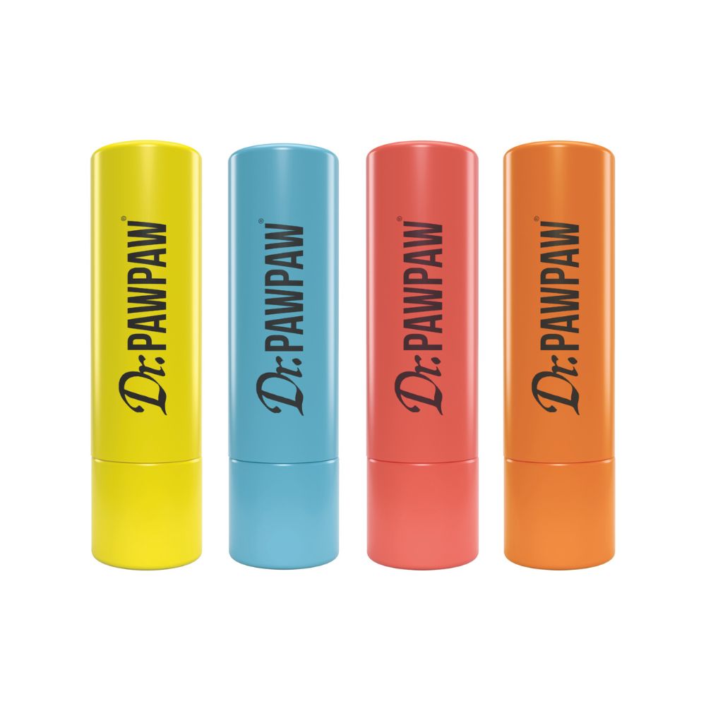 Dr. PAWPAW Twist Up Multipack sada balzámů na rty s příchutí 4x4 g