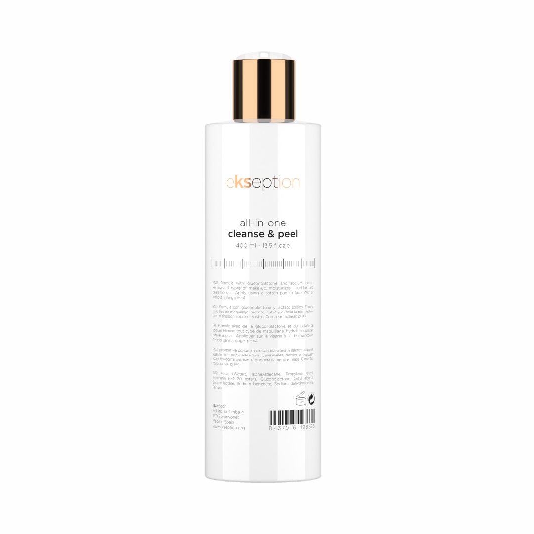 Ekseption all-in-one cleanse & peel - Čistící a odličovací mléko 400 ml