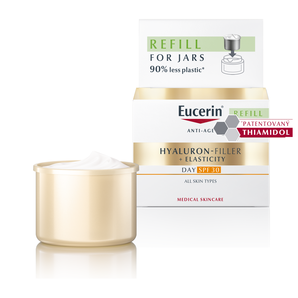 Eucerin Hyaluron-Filler + Elasticity SPF 30 denní krém 50 ml náhradní náplň