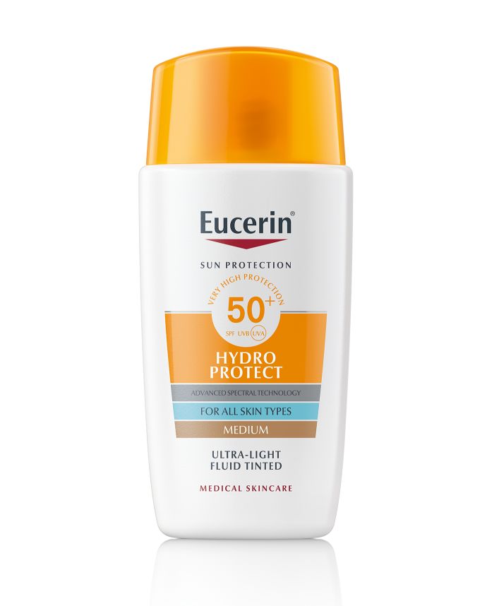Eucerin SUN Hydro Protect Ultra lehký fluid na obličej středně tmavý SPF50+ 50 ml