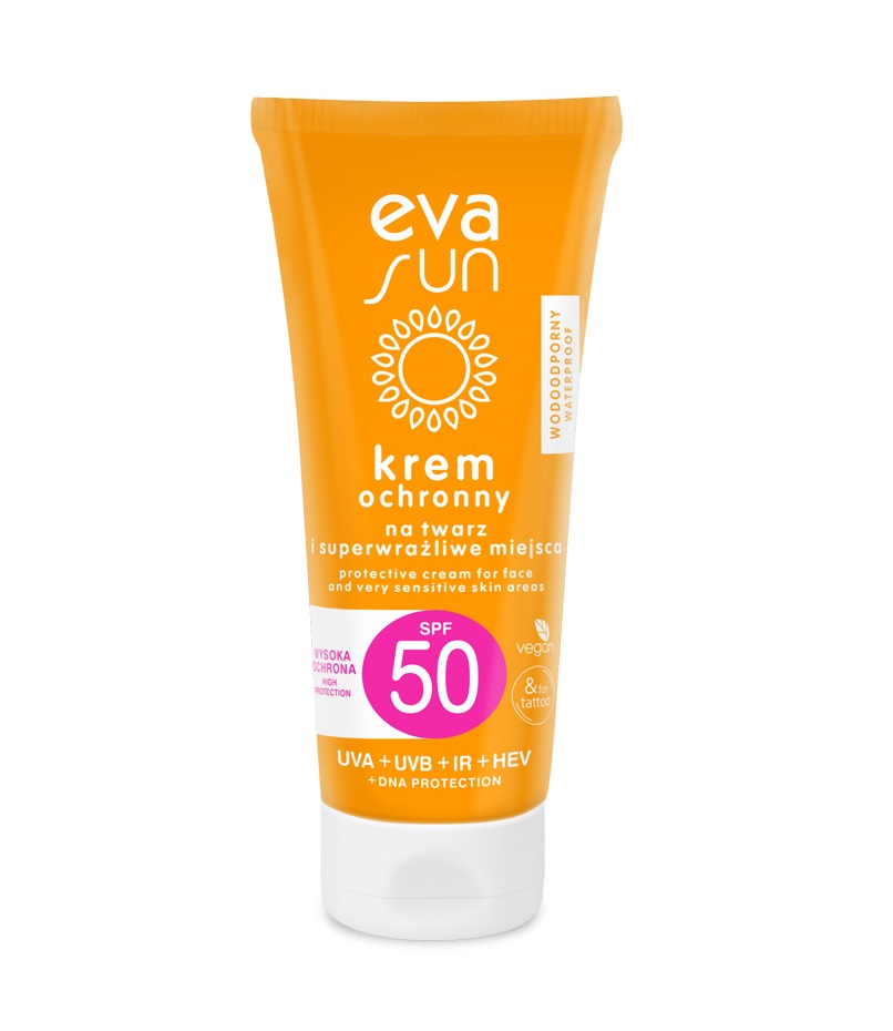Eva Sun Ochranný krém na obličej a velmi citlivé oblasti SPF50 50 ml