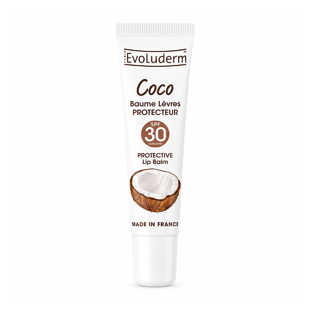 Evoluderm Balzám na rty s kokosovým olejem SPF30 15 ml