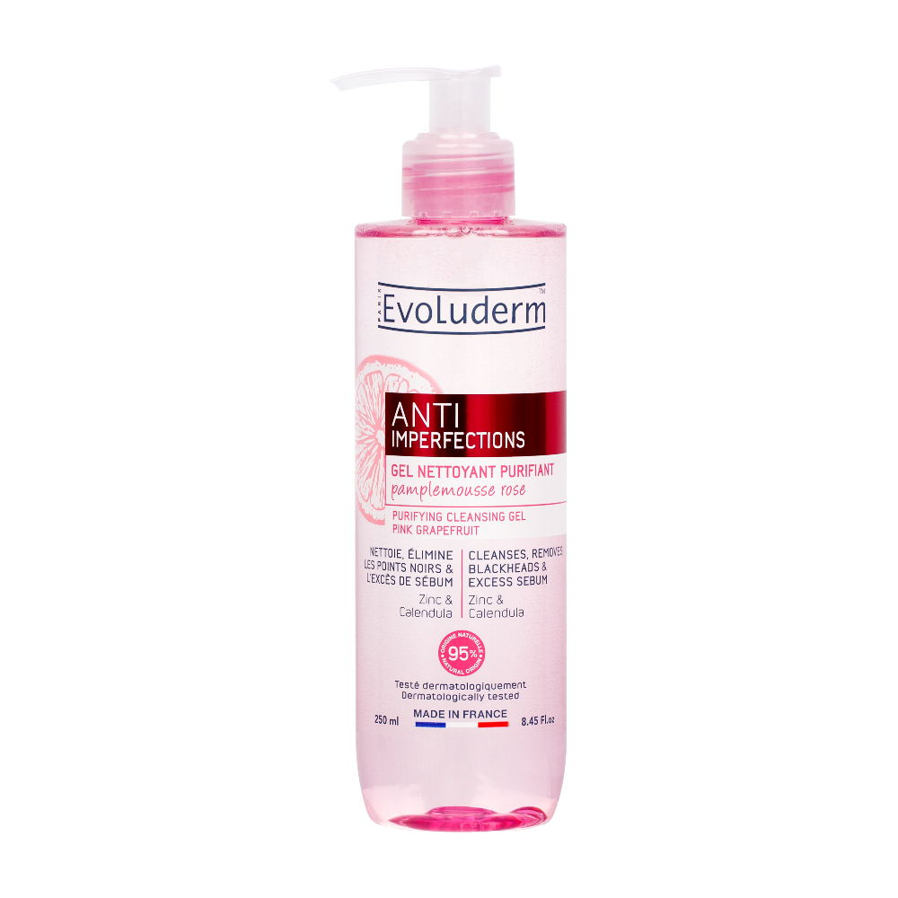 Evoluderm Čisticí gel na problematickou pleť Pink Grapefruit 250 ml