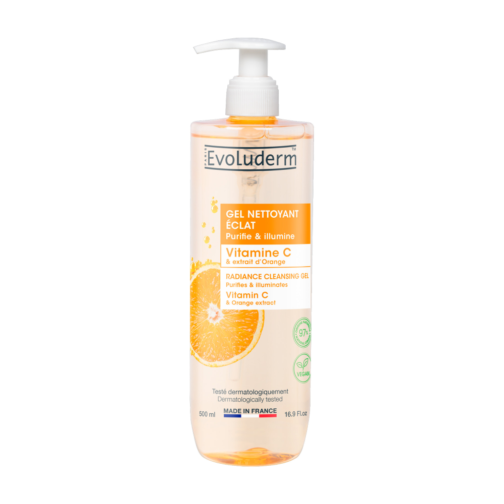 Evoluderm Čisticí pleťový gel s vitamínem C 500 ml