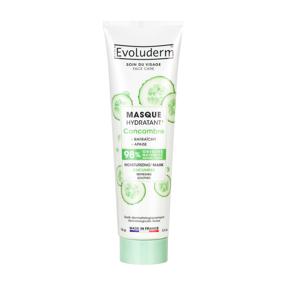 Evoluderm Hydratační pleťová maska s okurkovým extraktem 150 ml
