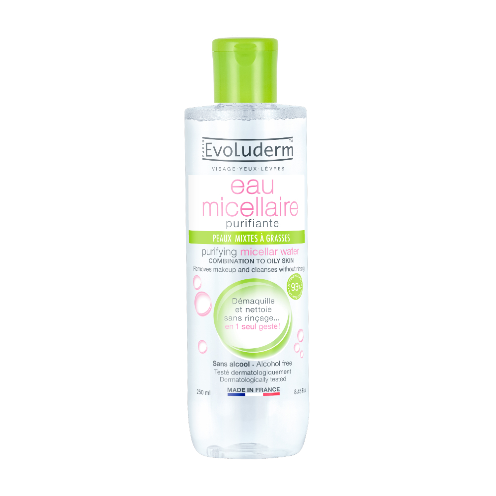 Evoluderm Micelární voda pro smíšenou až mastnou pleť 250 ml