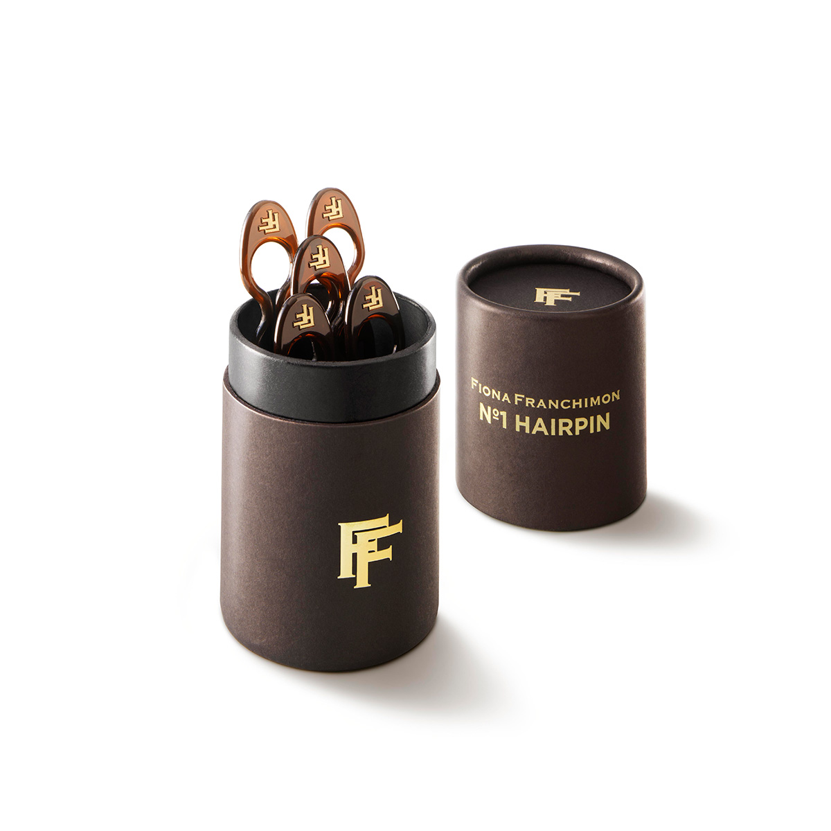 Fiona Franchimon Nº 1 Hairpin (Brown) 5 ks (Brown)
