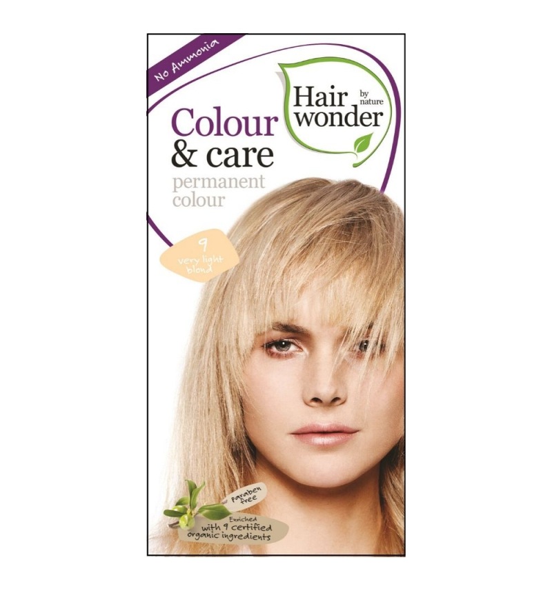Hairwonder Colour&Care 9 Velmi světlá blond barva na vlasy 100 ml