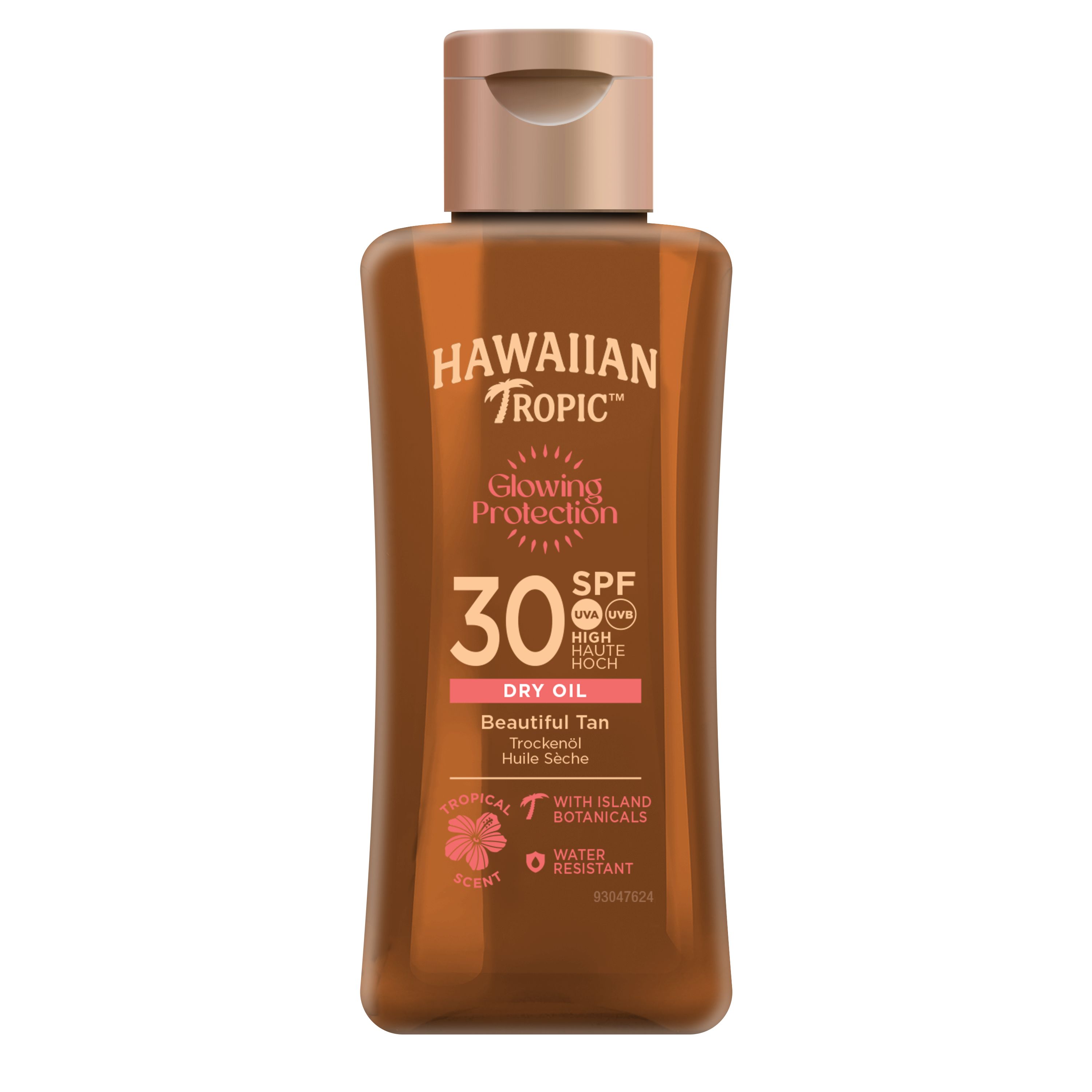 Hawaiian Tropic Glowing Protection Dry Oil SPF30 cestovní balení 75 ml