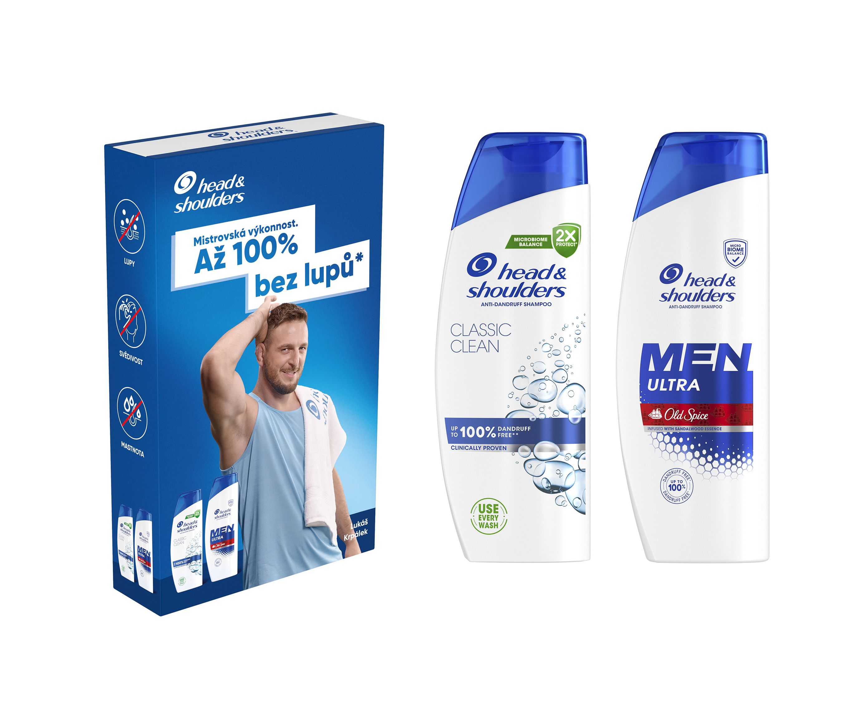 Head&Shoulders Šampon Men Ultra + Classic Clean 330 ml + 220 ml
