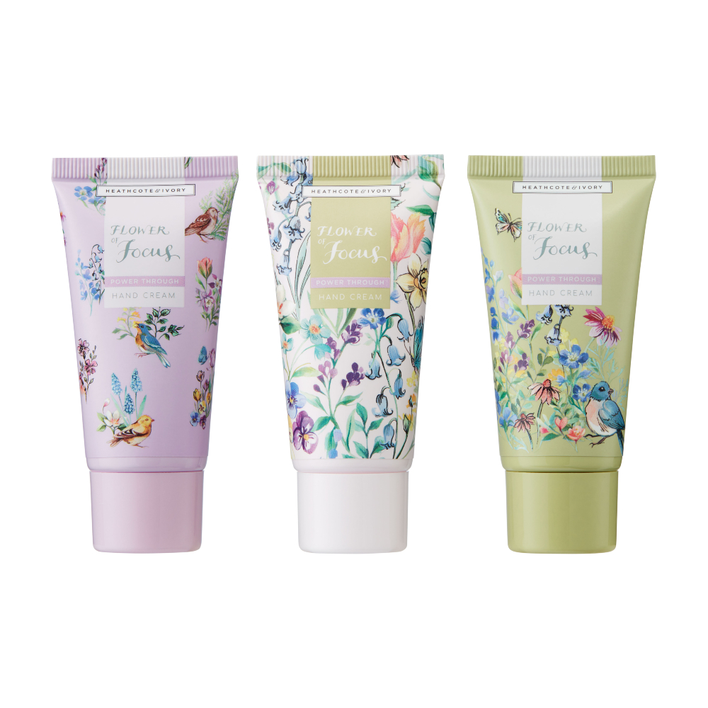 Heathcote & Ivory Flower of Focus Sada krémů na ruce 3 ks
