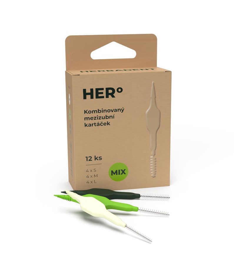 Herbadent HERo Mezizubní kartáčky S 0,7 až 0,8 mm 12 ks