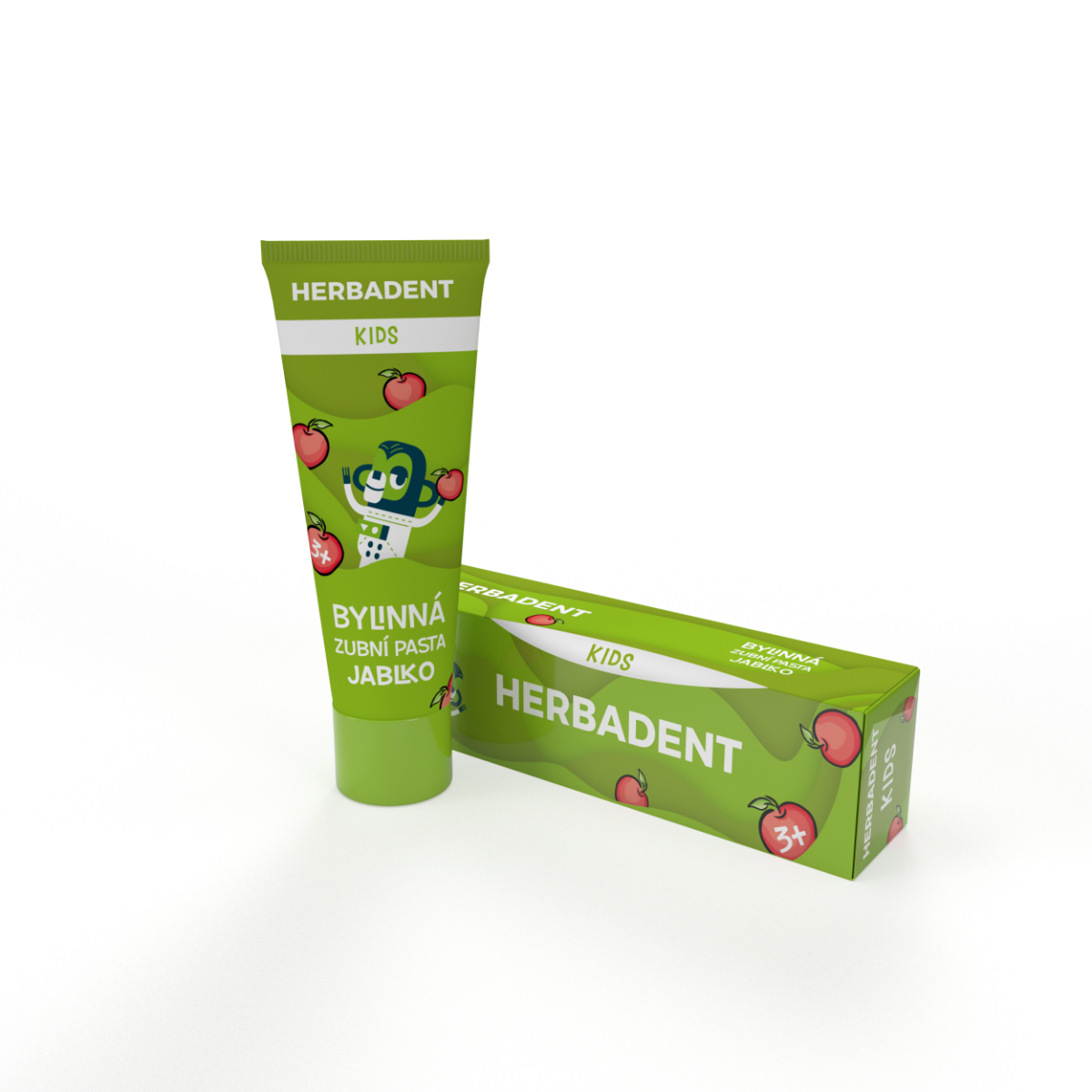 Herbadent Kids Bylinná zubní pasta jablko 75 g