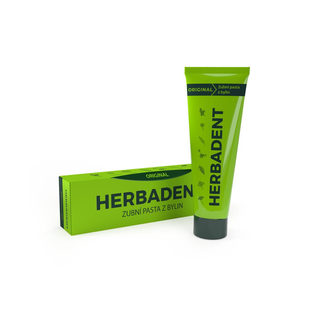 Herbadent Original bylinná zubní pasta s fluoridy 75 g
