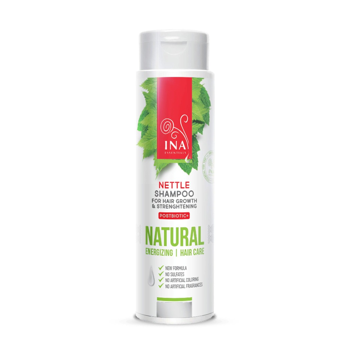 InaEssentials Přírodní kopřivový šampon při vypadávání vlasů 200 ml