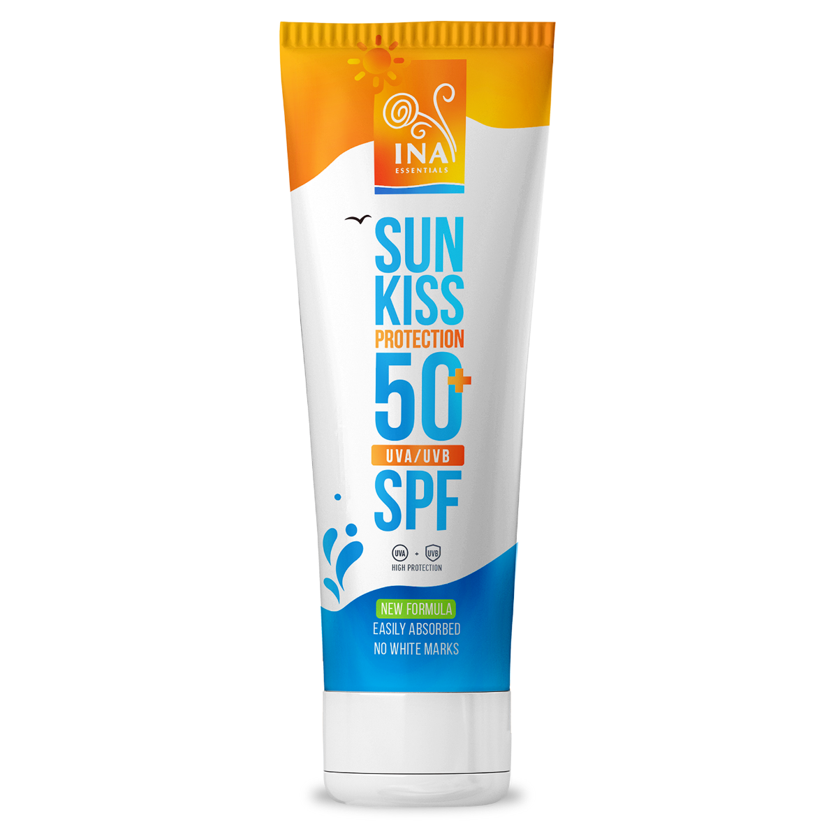 InaEssentials Přírodní opalovací krém na obličej a tělo SPF 50+ 100 ml