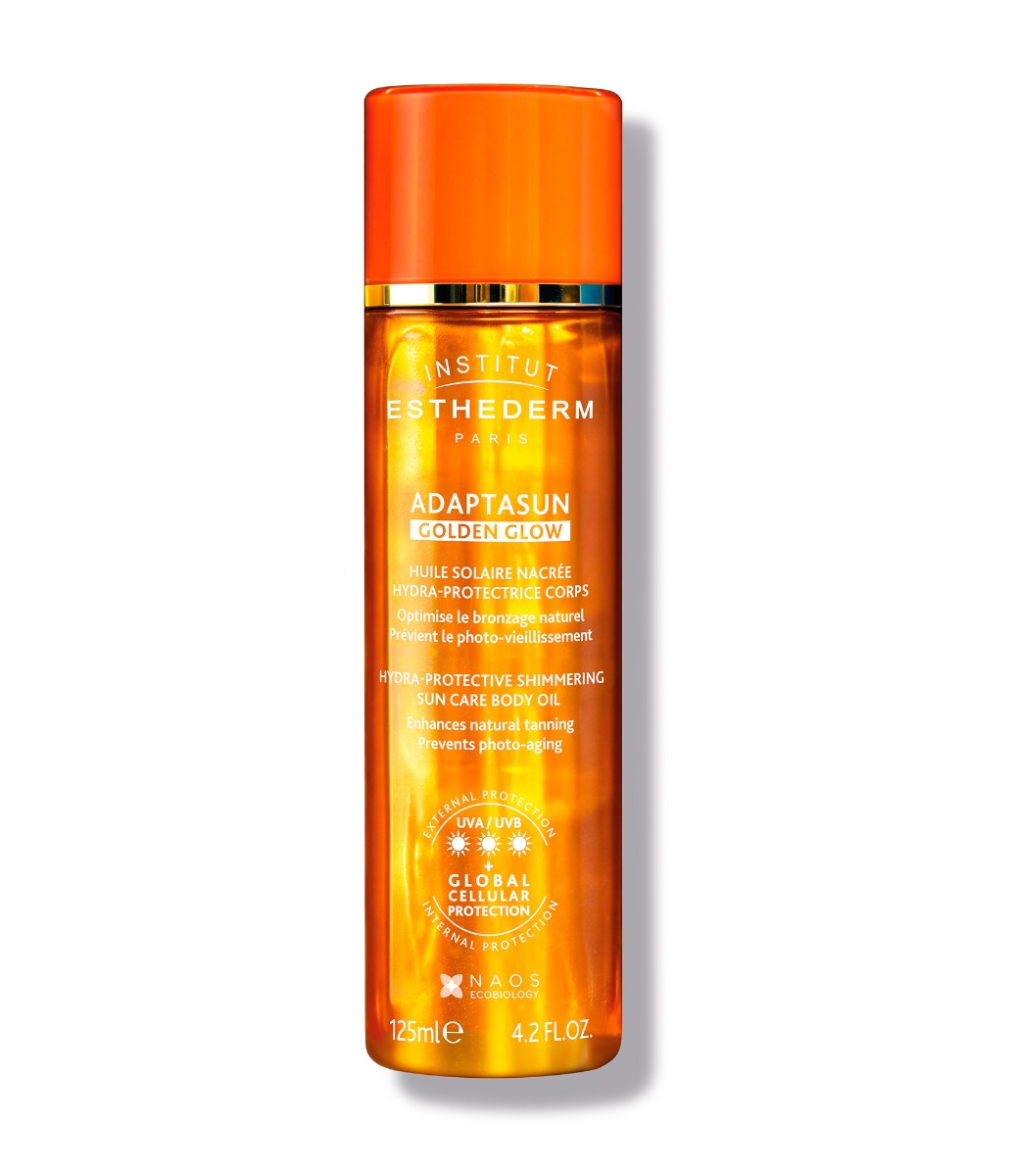Institut Esthederm Golden Glow zlatavý opalovací olej na tělo 125 ml