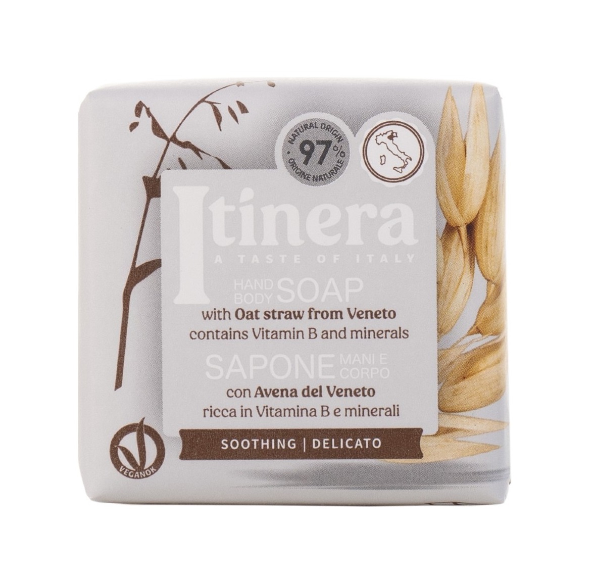 Itinera Tuhé mýdlo oves z Veneta 100 g