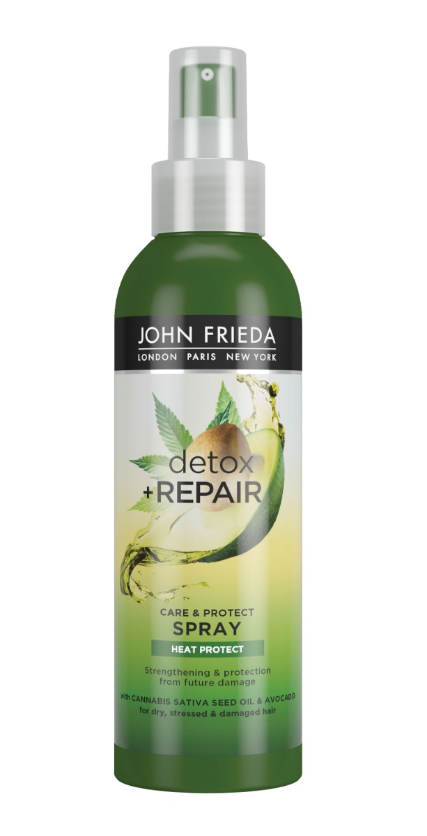 John Frieda Detox & Repair sprej pro vlasy namáhané teplem 200 ml