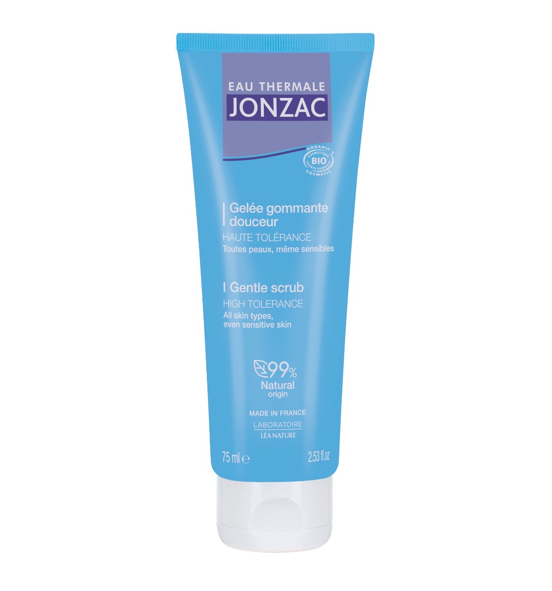 JONZAC Jemný peelingový gel BIO 75 ml