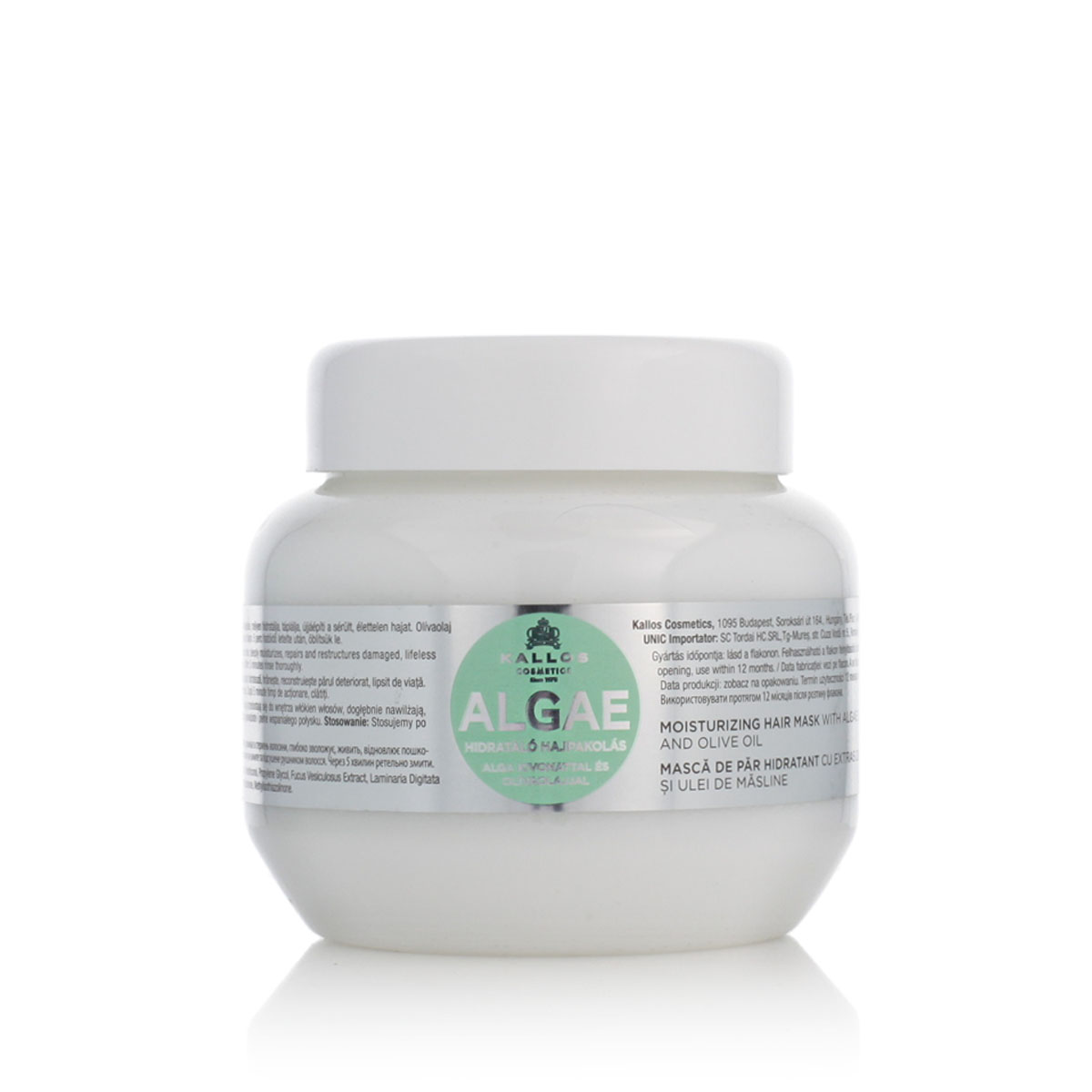 Kallos Cosmetics Kallos Algae Moisturizing Hair Mask And Olive Oil 275 ml (Starý obal)