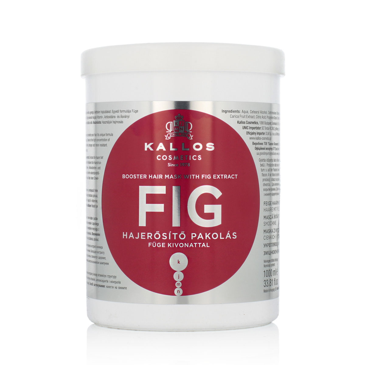 Kallos Cosmetics Kallos Fig Hair Mask 1000 ml
