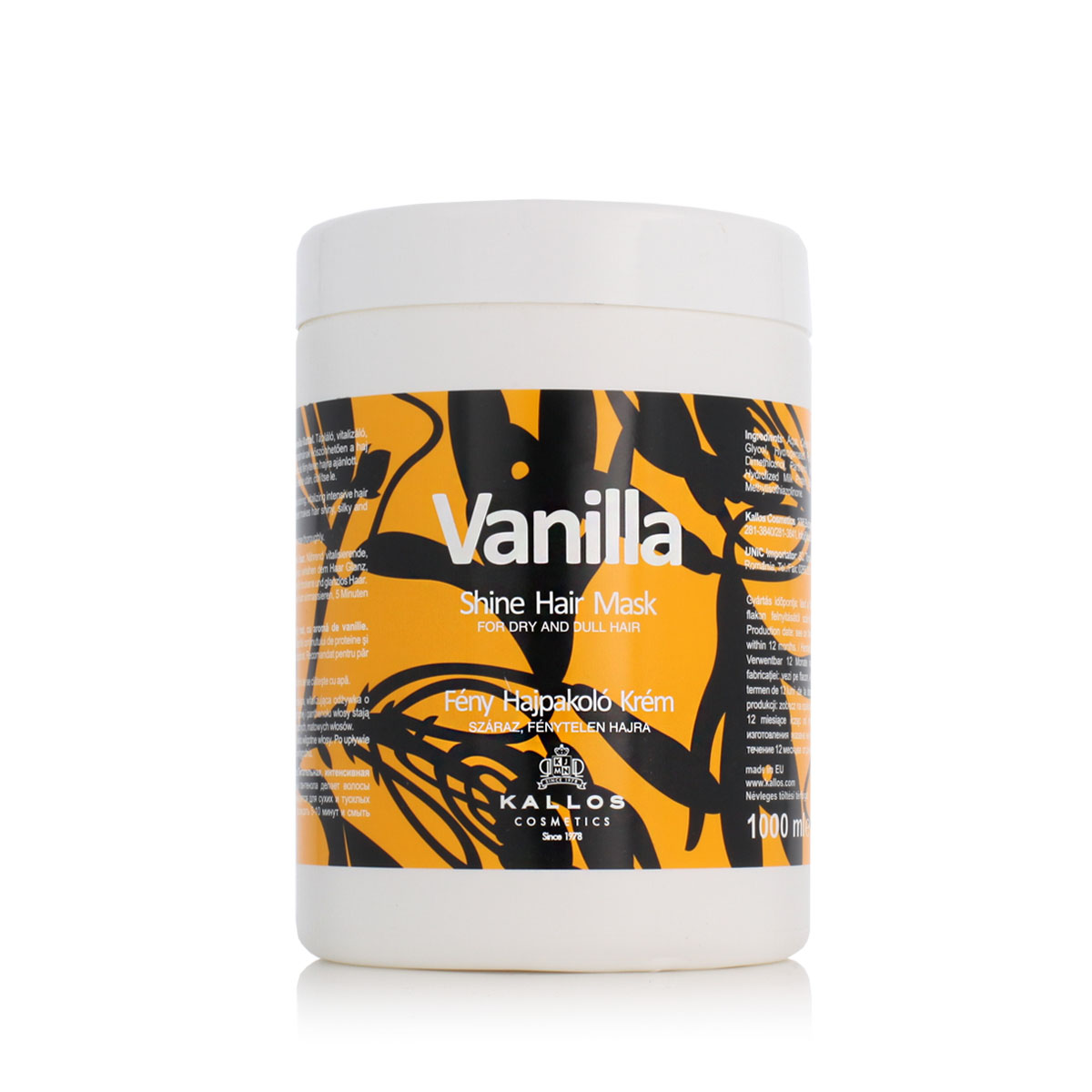 Kallos Cosmetics Kallos Vanilla Hair Mask 1000 ml