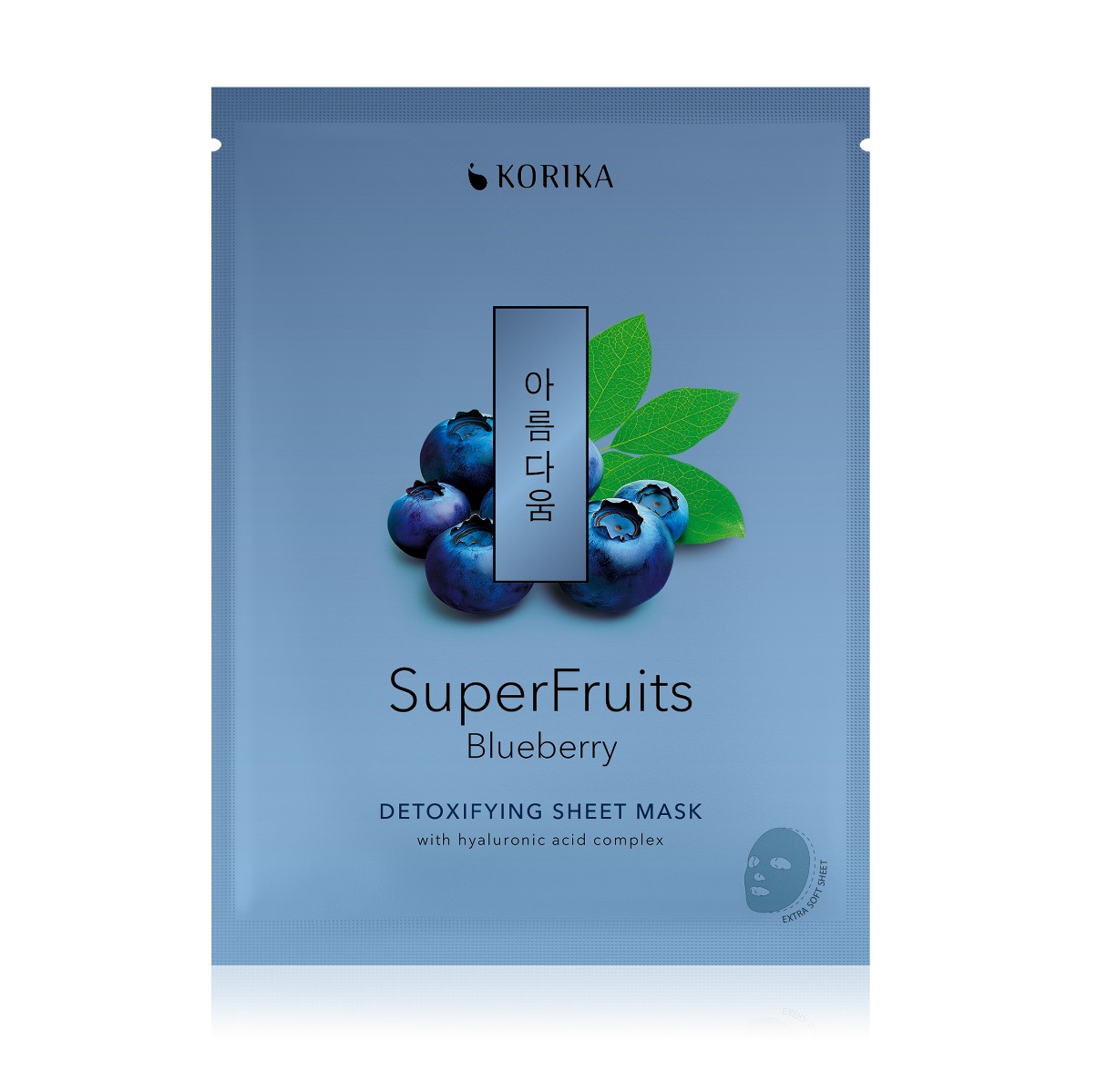 KORIKA SuperFruits Borůvka detoxikační sheet maska 25 g