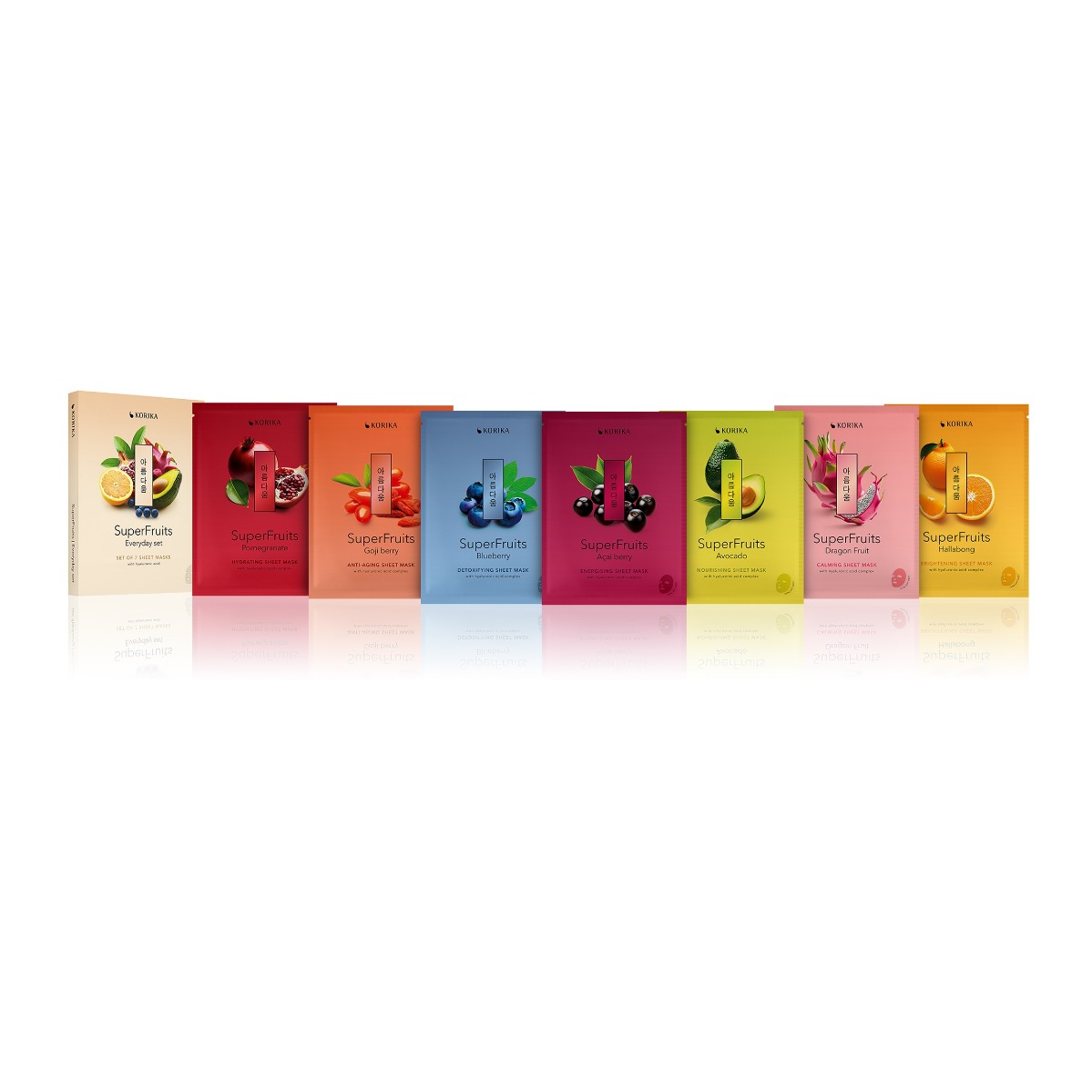 KORIKA SuperFruits Everyday sada sheet masek 7x25 g