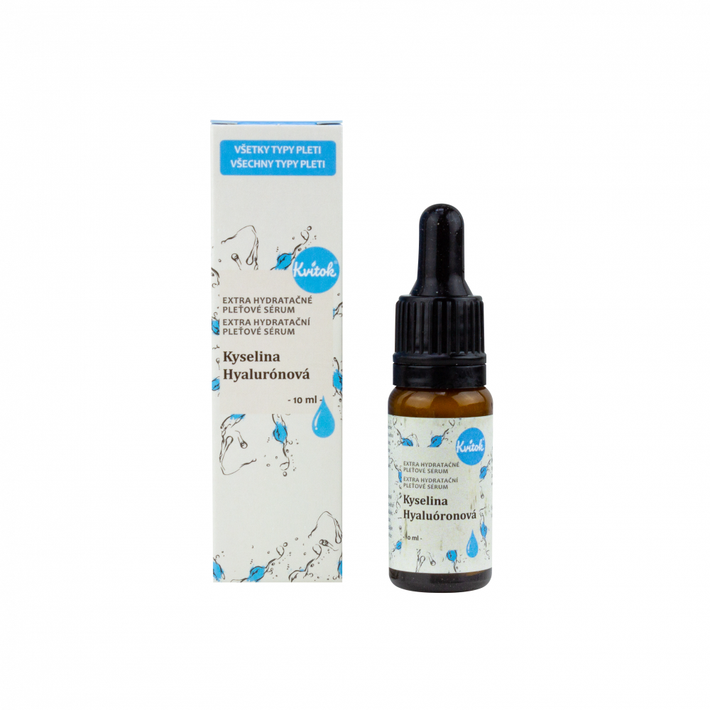 Kvitok Hydratační pleťové sérum - Kyselina hyaluronová 10 ml