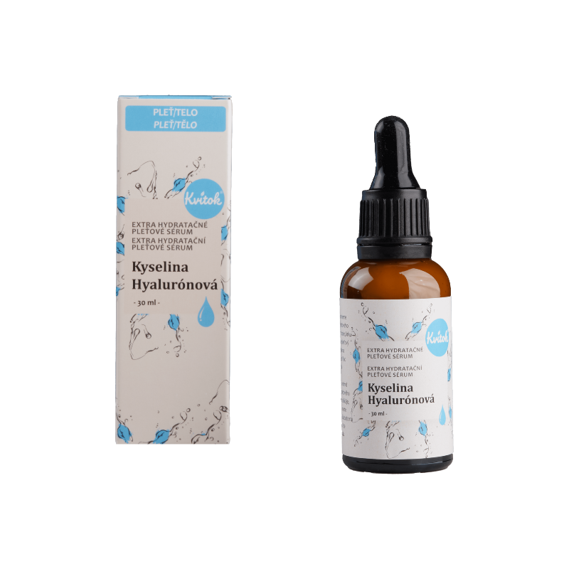 Kvitok Hydratační pleťové sérum - Kyselina hyaluronová 30 ml