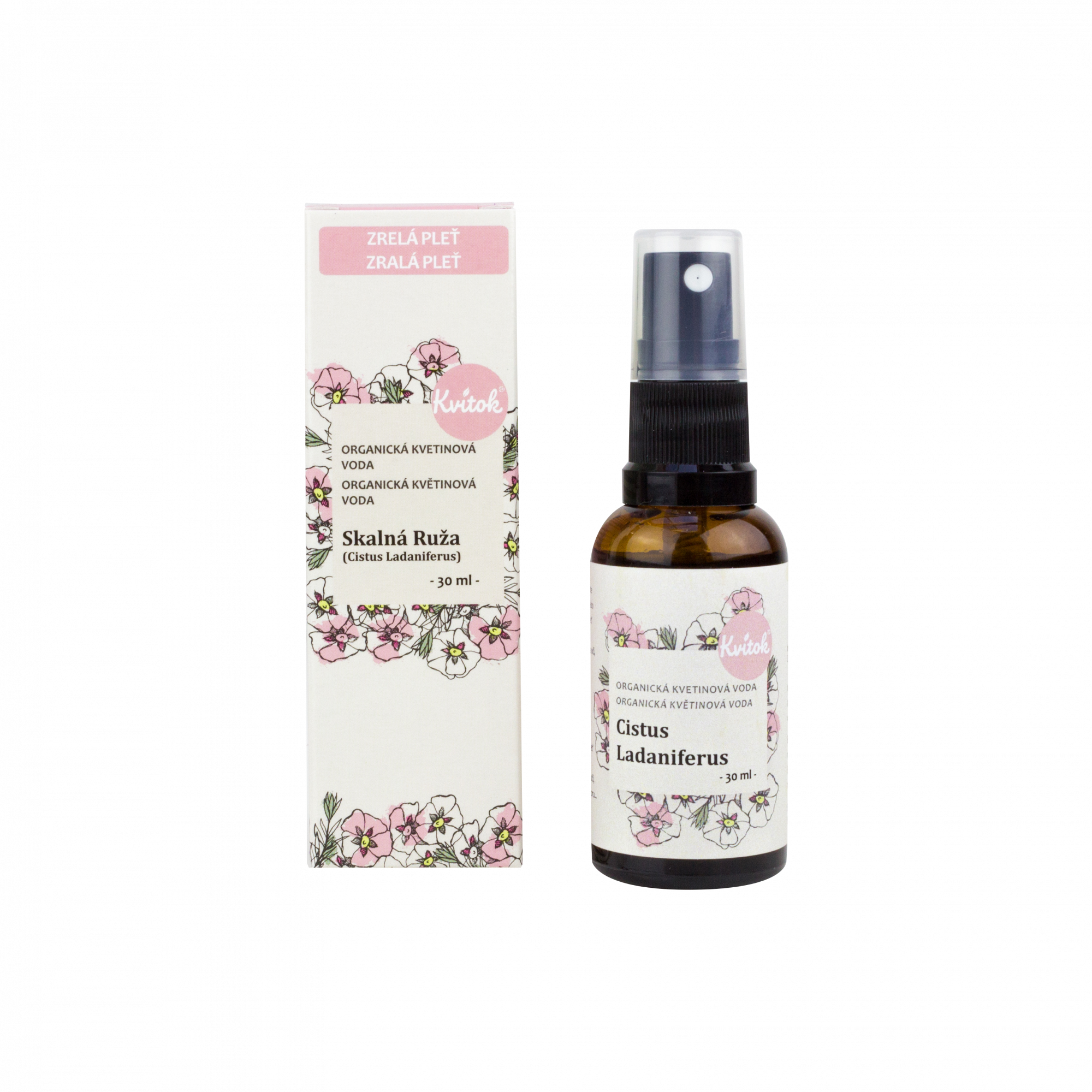 Kvitok Květová voda skalní růže BIO 30 ml