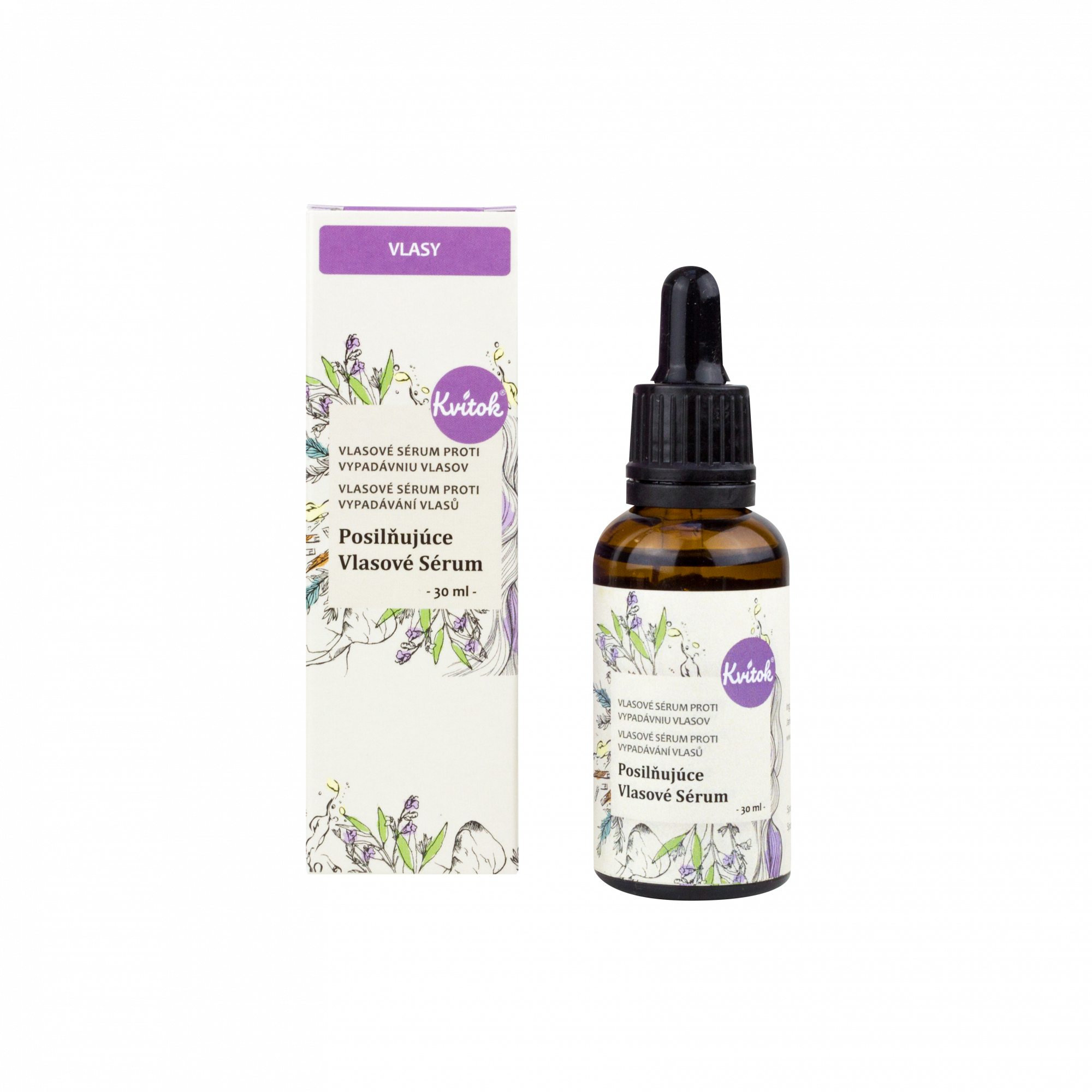 Kvitok Posilňující vlasové sérum (30 ml)
