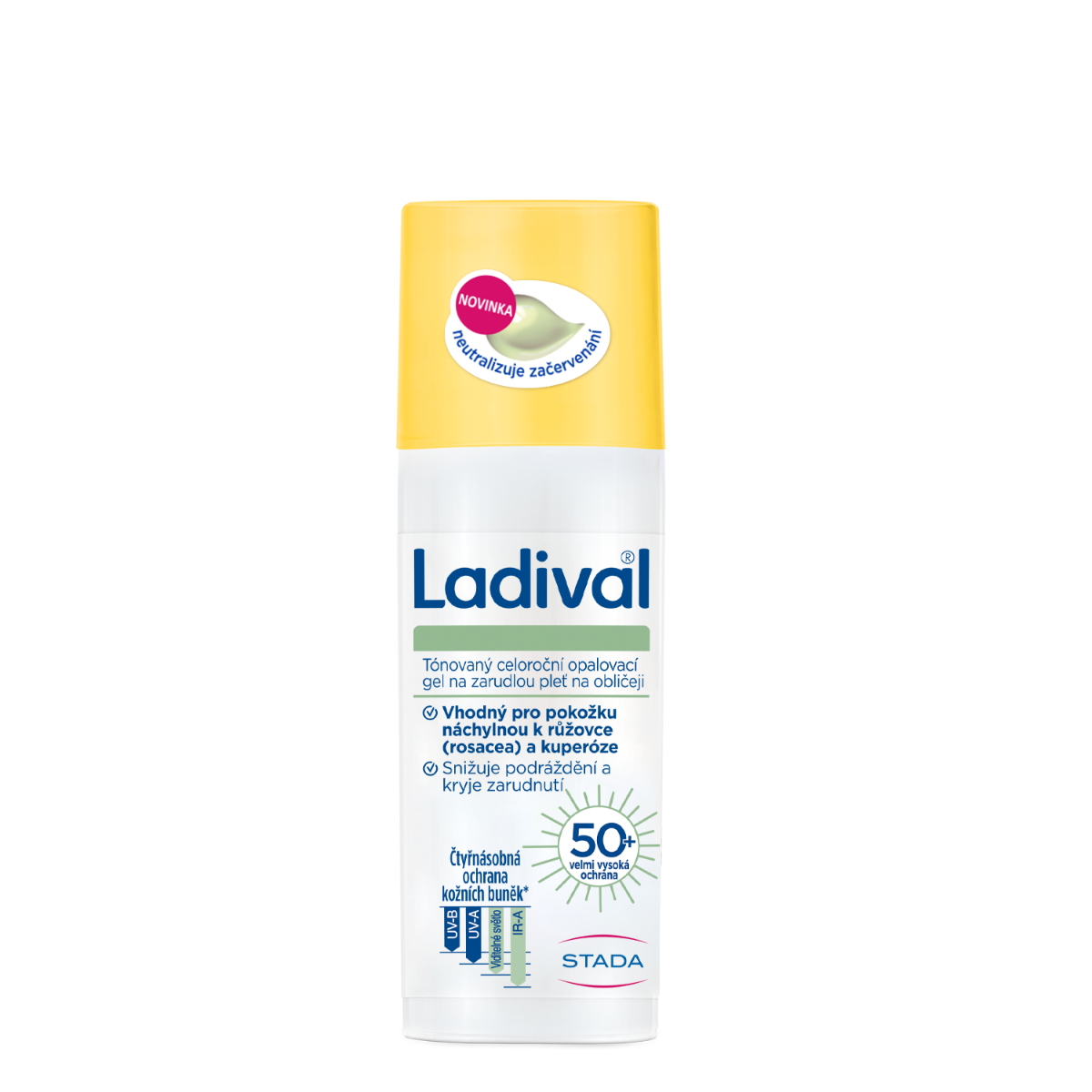 Ladival Tónovaný opalovací gel SPF 50+ pro pleť se sklony k zarudnutí 50 ml