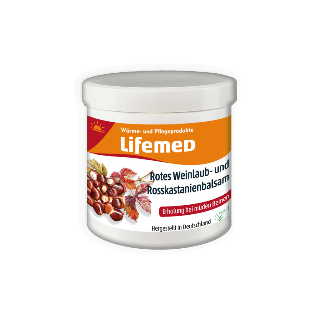 Medi-Inn Lifemed Rotes Weinlaub Rosskastanien balzám s vinným listem a koňským kaštanem 250 ml