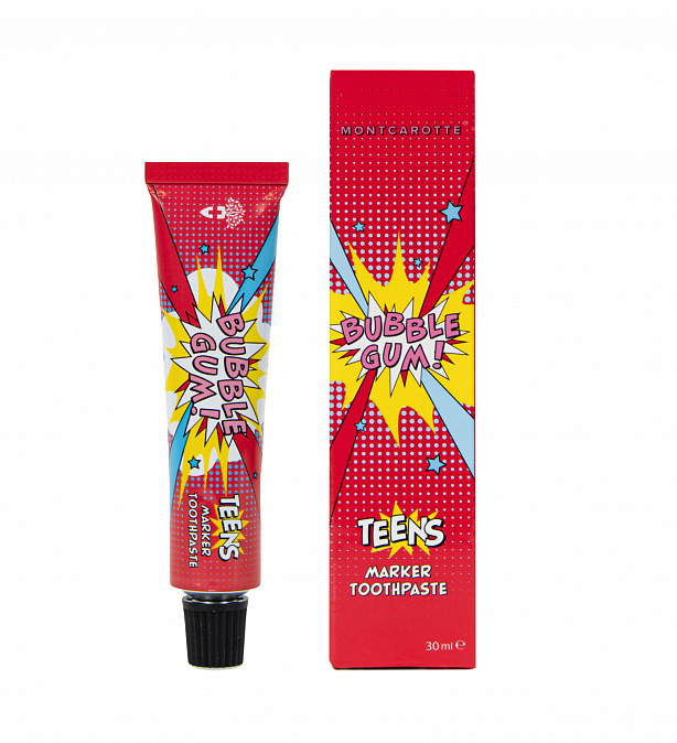 Montcarotte Teens Marker Bubble Boom zubní pasta 30 ml