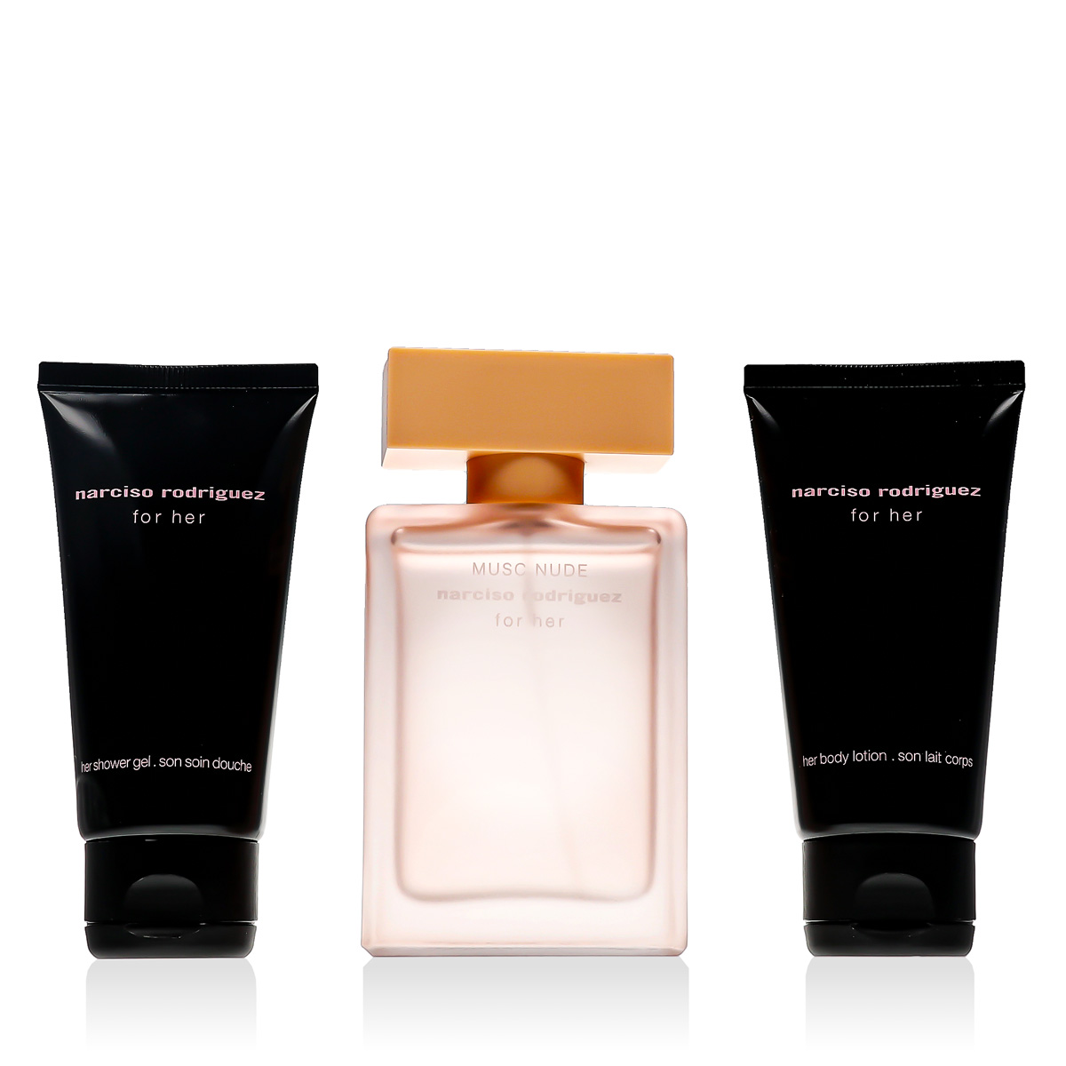 Narciso Rodriguez Musc Nude For Her EDP 50 ml + SG 50 ml + BL 50 ml W (Stars Cover)