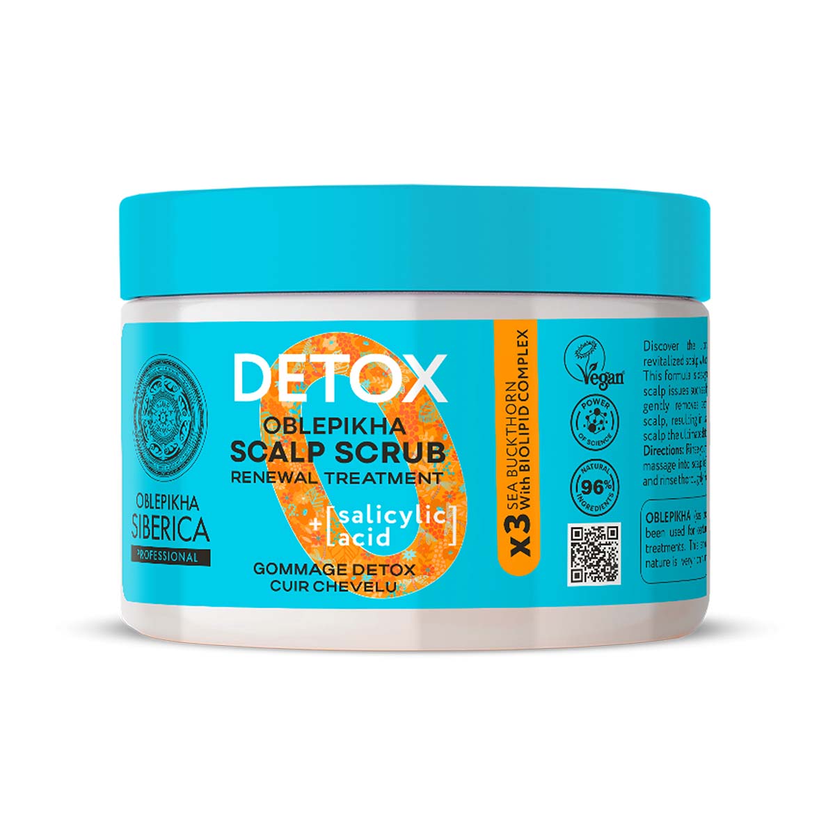 Natura Siberica Oblepikha Detox Peeling vlasové pokožky 300 ml