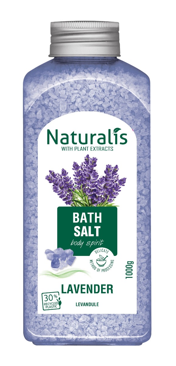 Naturalis Sůl do koupele Levandule 1000 g