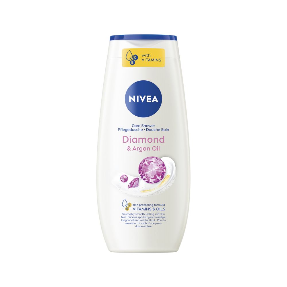Nivea Diamond & Argan Oil pečující sprchový gel 250 ml